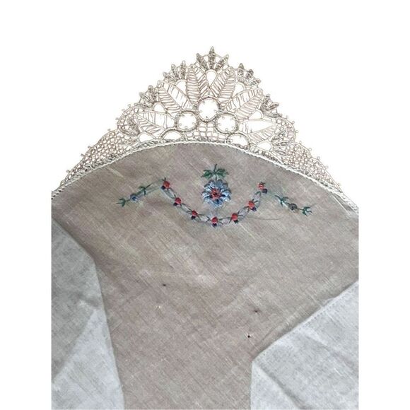 Antique 1919 Set Of 3 Dutch Art Deco Deadstock Handkerchief in Original Box - Picture 11 of 14